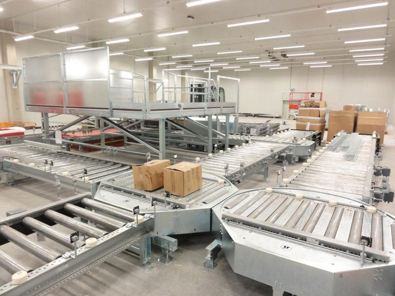 Palettenfördertechnik im Bereich Aufpacken, Depalettieren und Kommissionieren